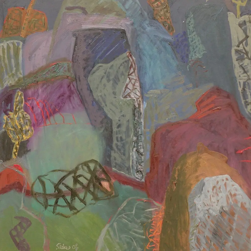Galston Gorge nocturne oil on canvas by artist Sally Stokes