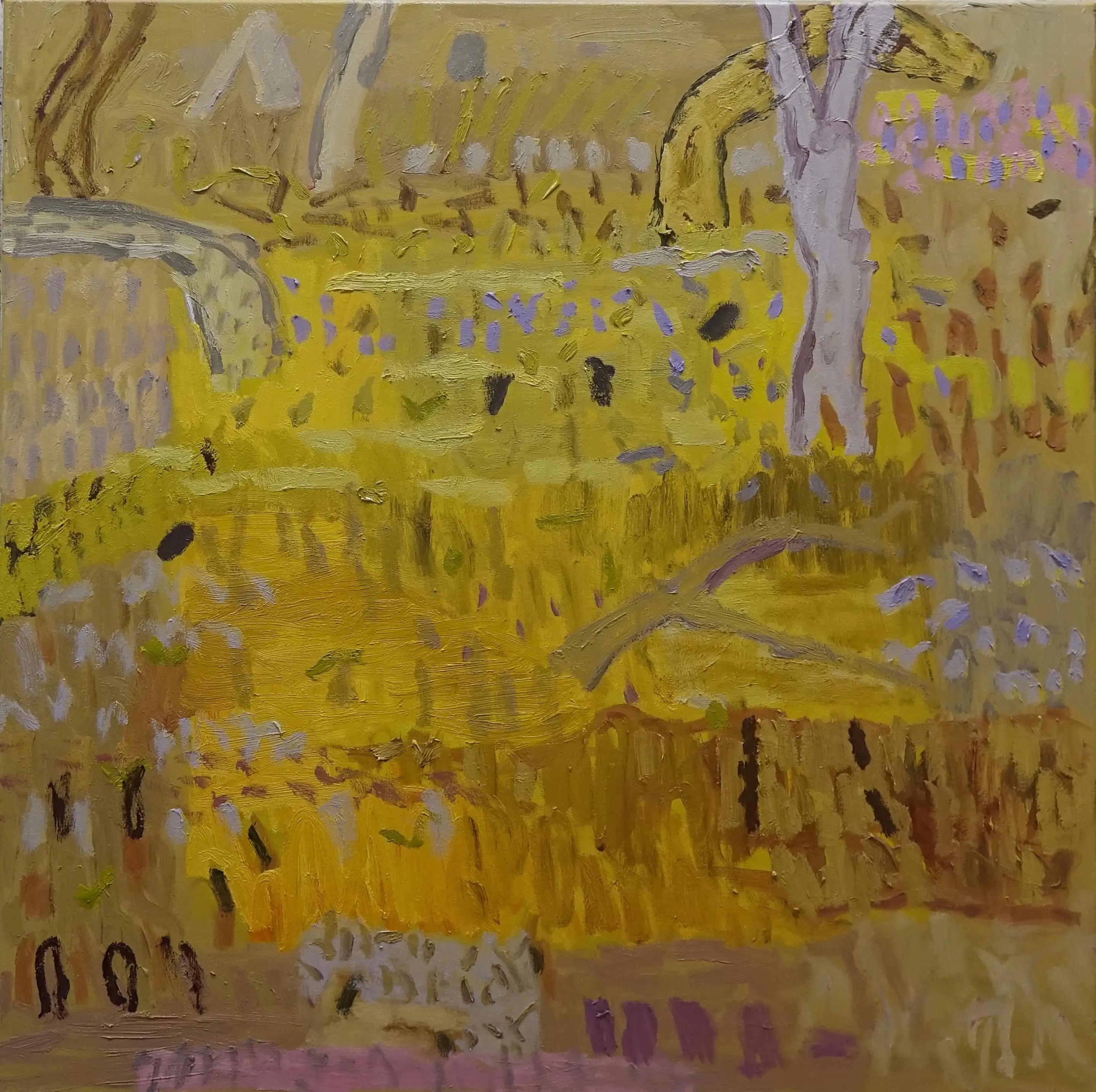 Stokes The glow oil on canvas 92x92cm