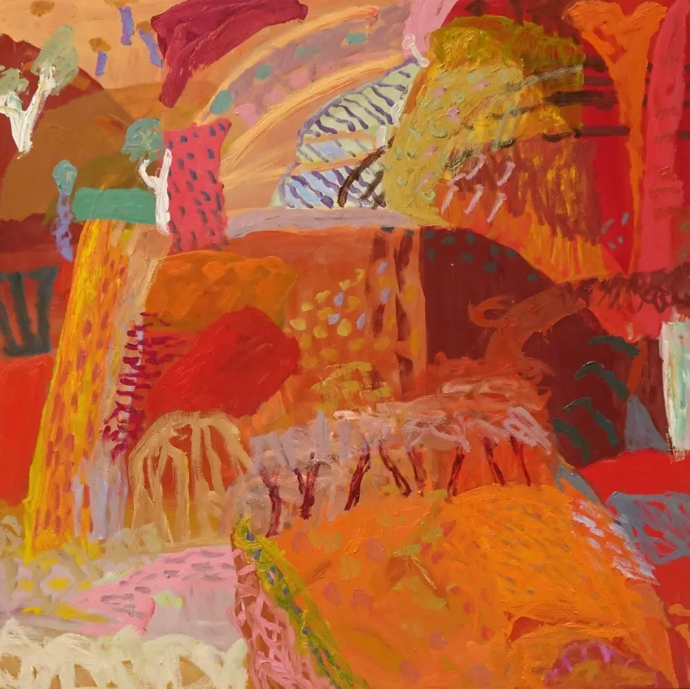 The unhearable sound (SOLD) oil on linen by artist Sally Stokes