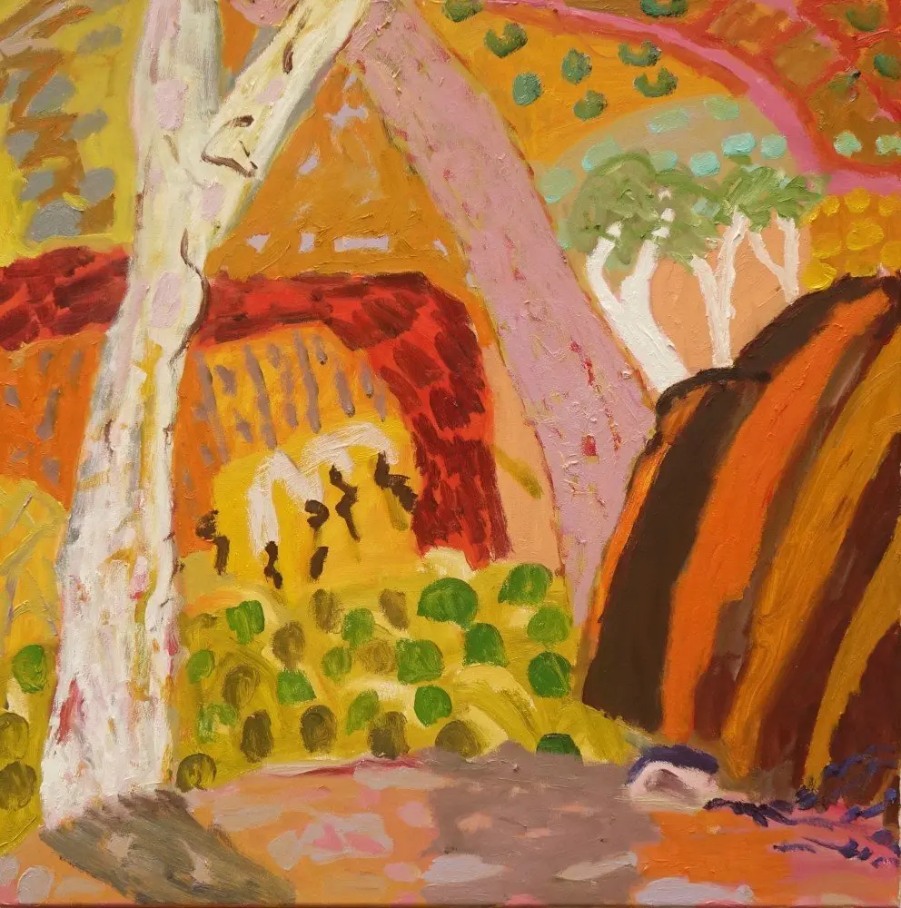No longer young (SOLD) oil on canvas by artist Sally Stokes