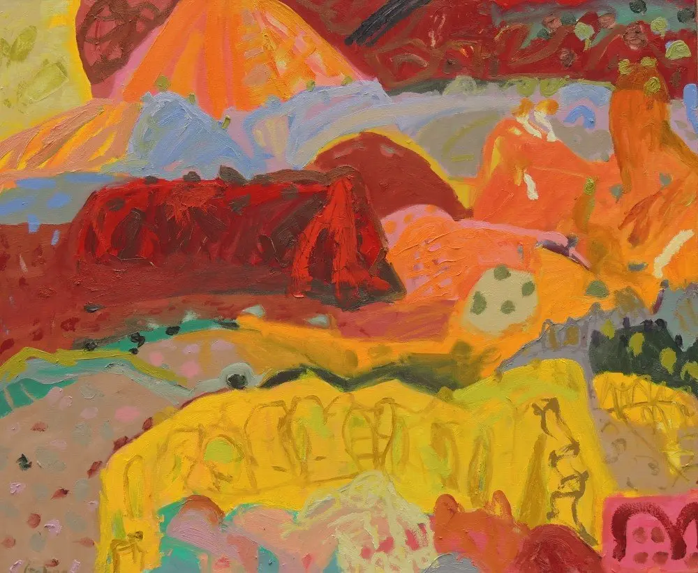 Painted Desert 2 oil on canvas by artist Sally Stokes