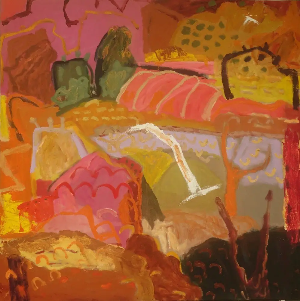 Devotions (SOLD) oil on linen by artist Sally Stokes