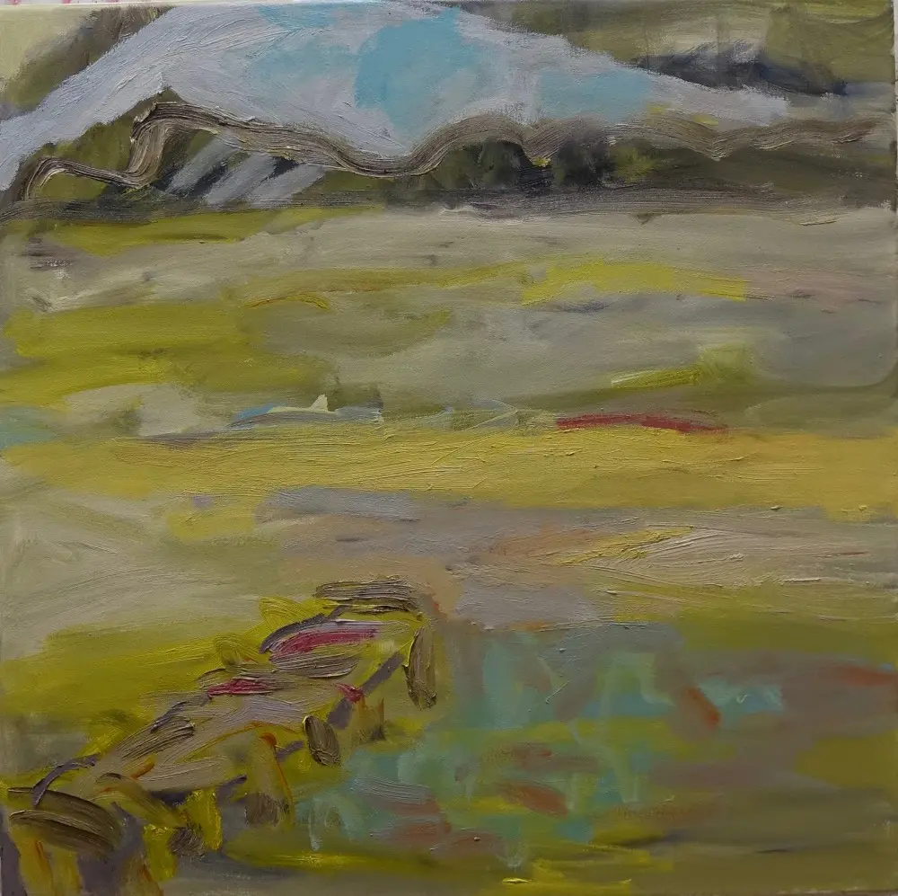 Soft transparence oil on canvas by artist Sally Stokes