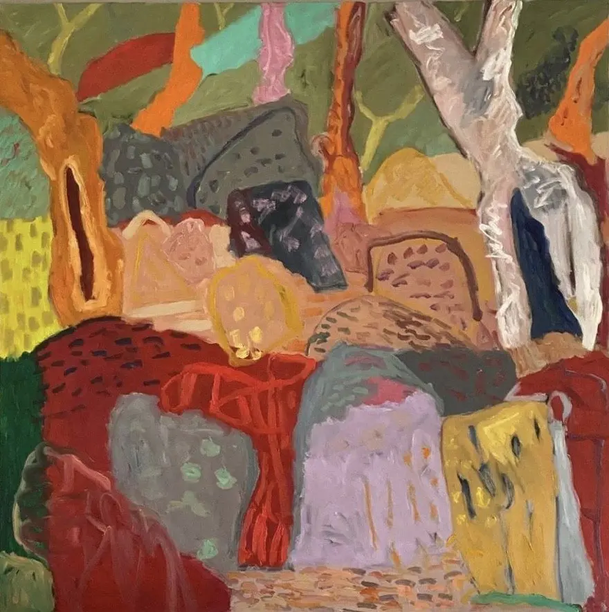 Why does a horizon exist  Oil on linen by artist Sally Stokes