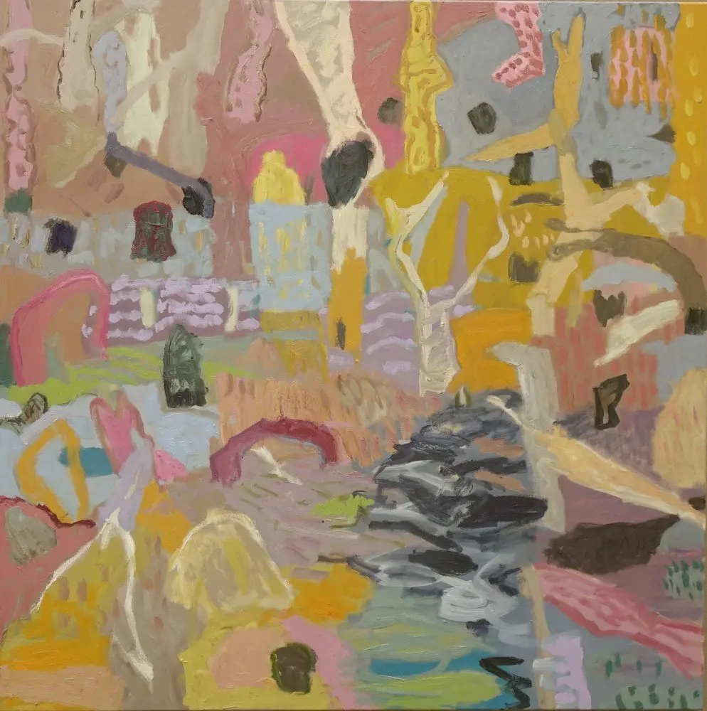 Silent and undeclared loves (SOLD)  oil on linen by artist Sally Stokes