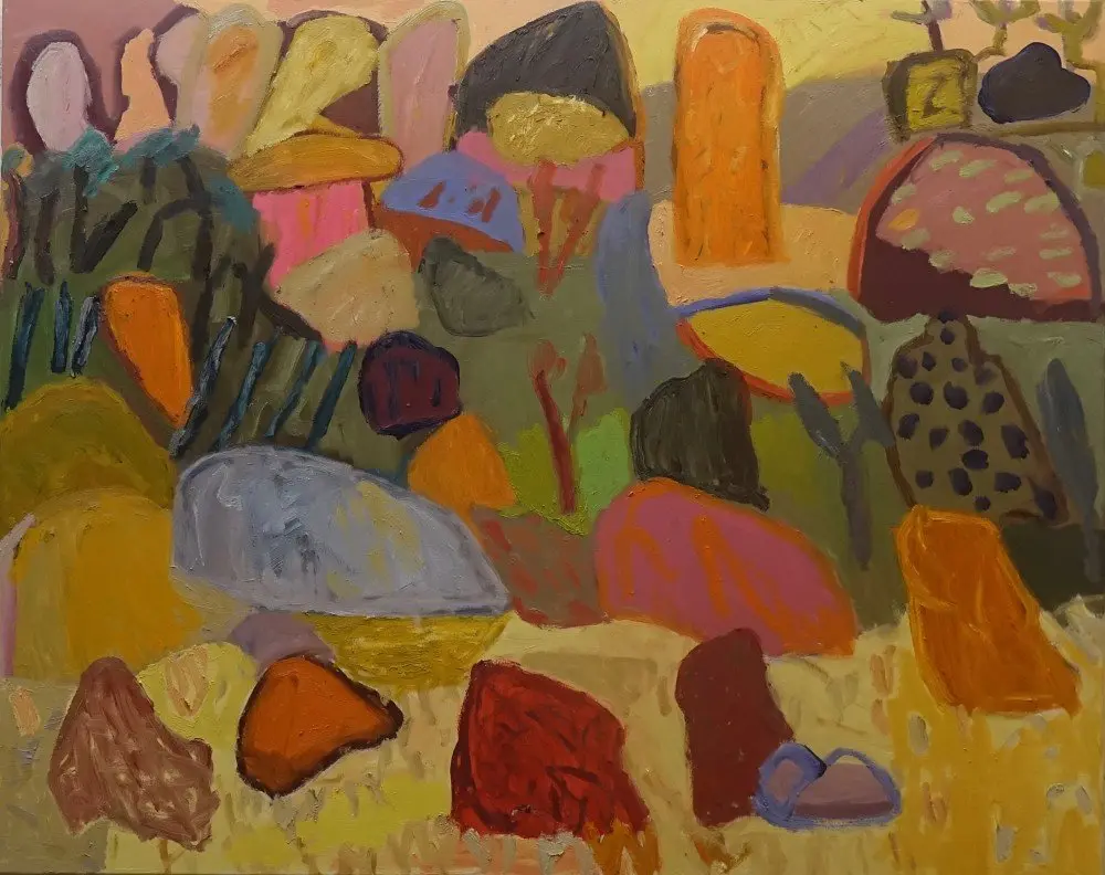 Breath oil on canvas by artist Sally Stokes