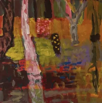 Shifting the silence (SOLD) acrylic on canvas by artist Sally Stokes