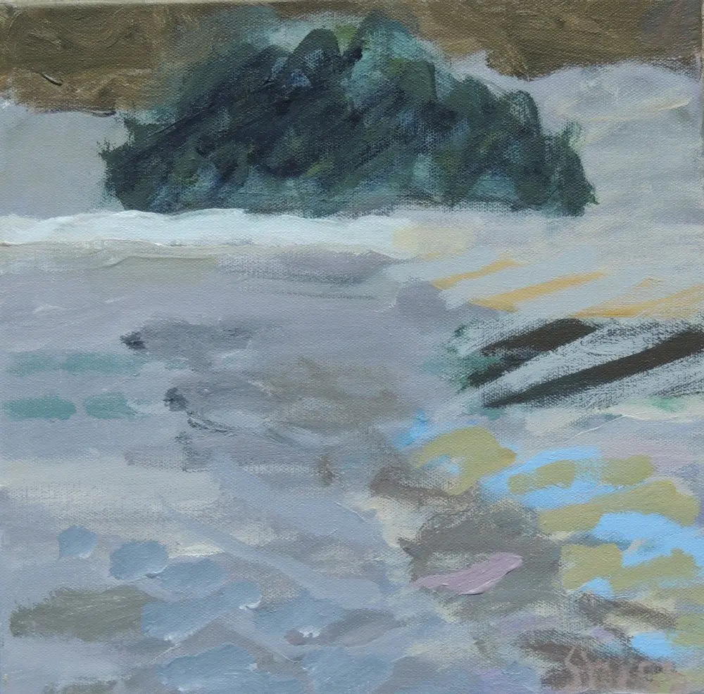 Maradise 2 acrylic on canvas by artist Sally Stokes