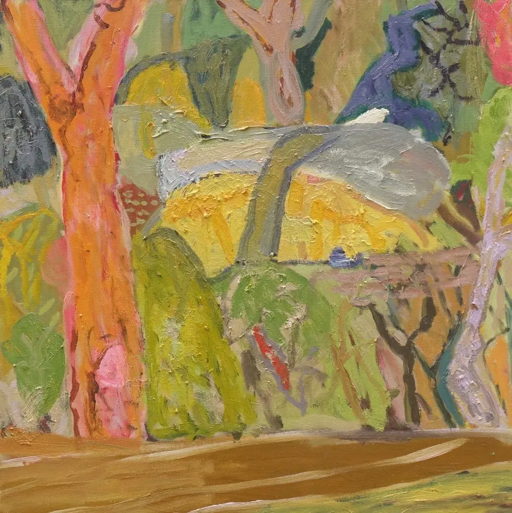 How long oil on linen by artist Sally Stokes