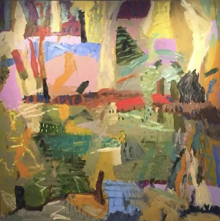 Singing to the tides (Collection of Newcastle Art Gallery) oil on linen by artist Sally Stokes
