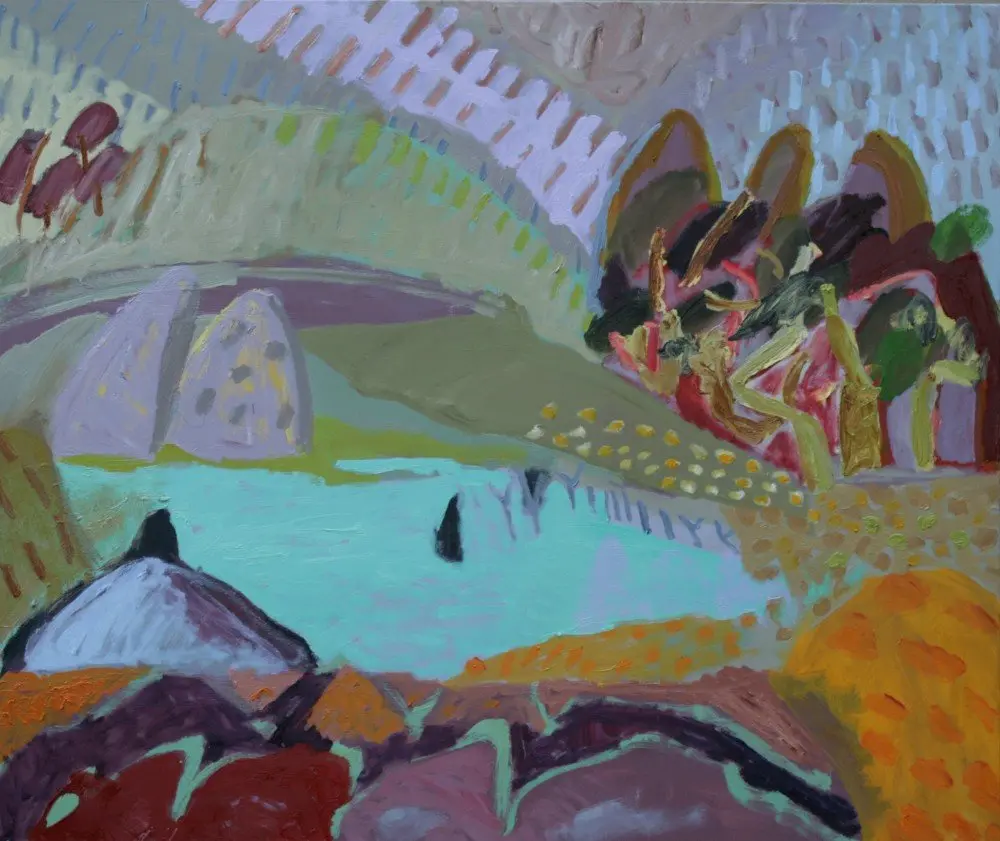 After the Fires (SOLD) Oil on canvas by artist Sally Stokes