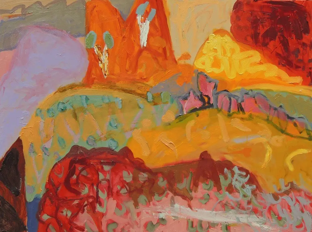Trephina (SOLD) oil on canvas by artist Sally Stokes