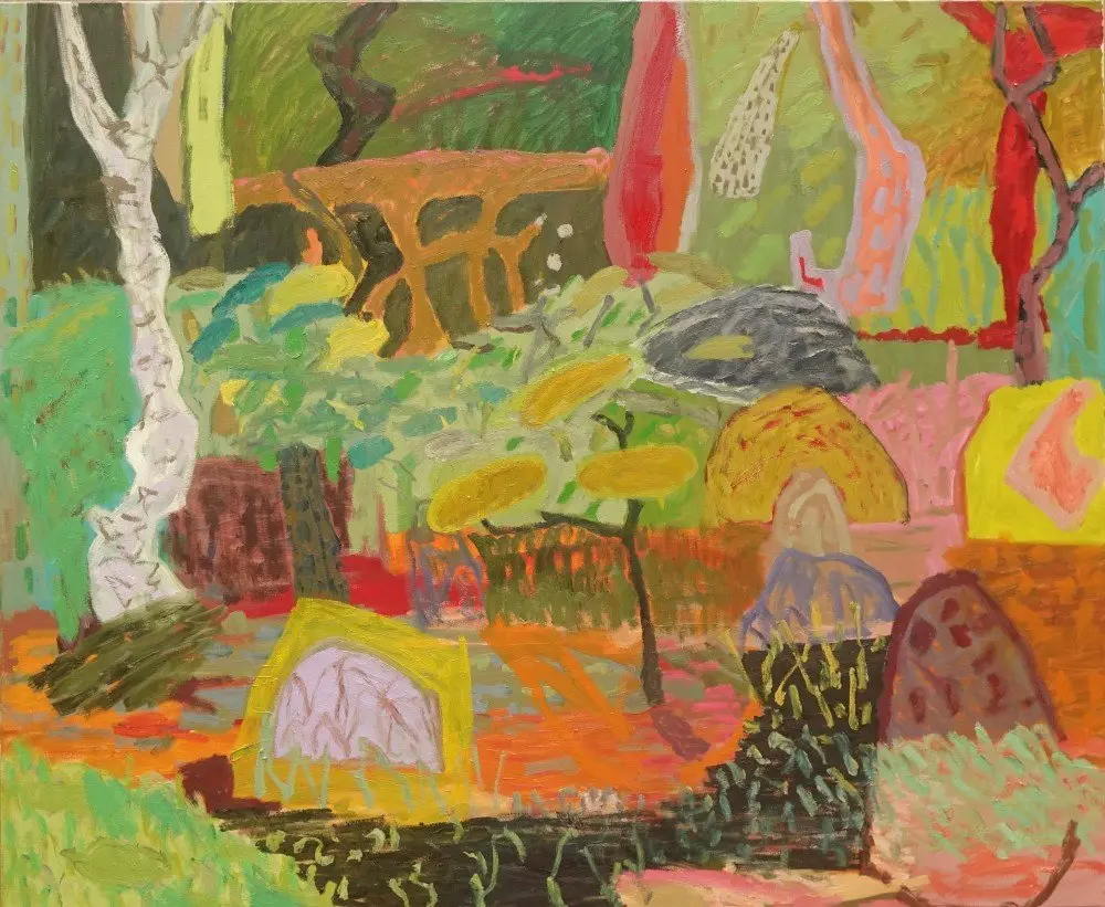 I step once more oil on canvas by artist Sally Stokes