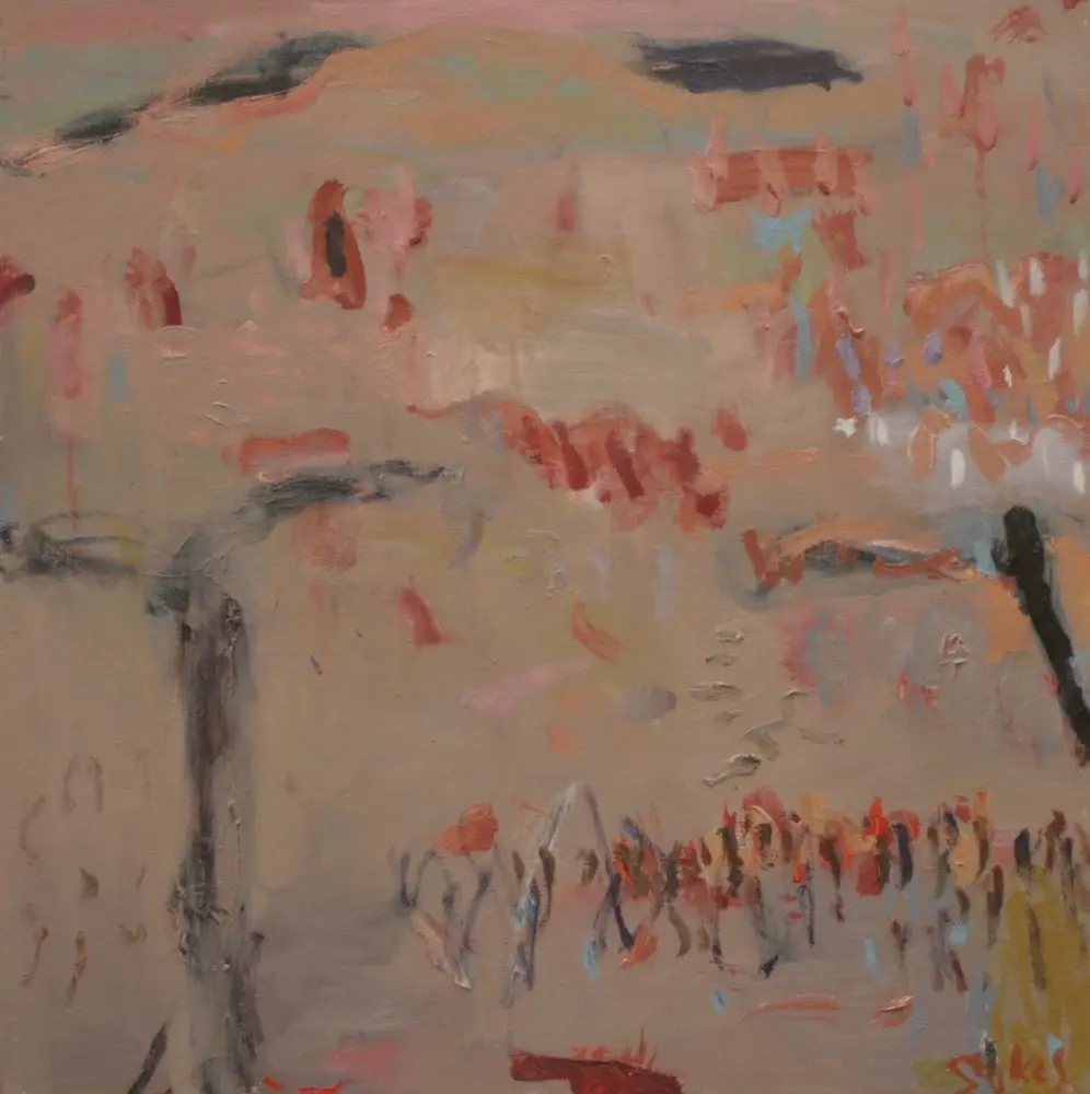 Mangrove Roots oil on linen by artist Sally Stokes