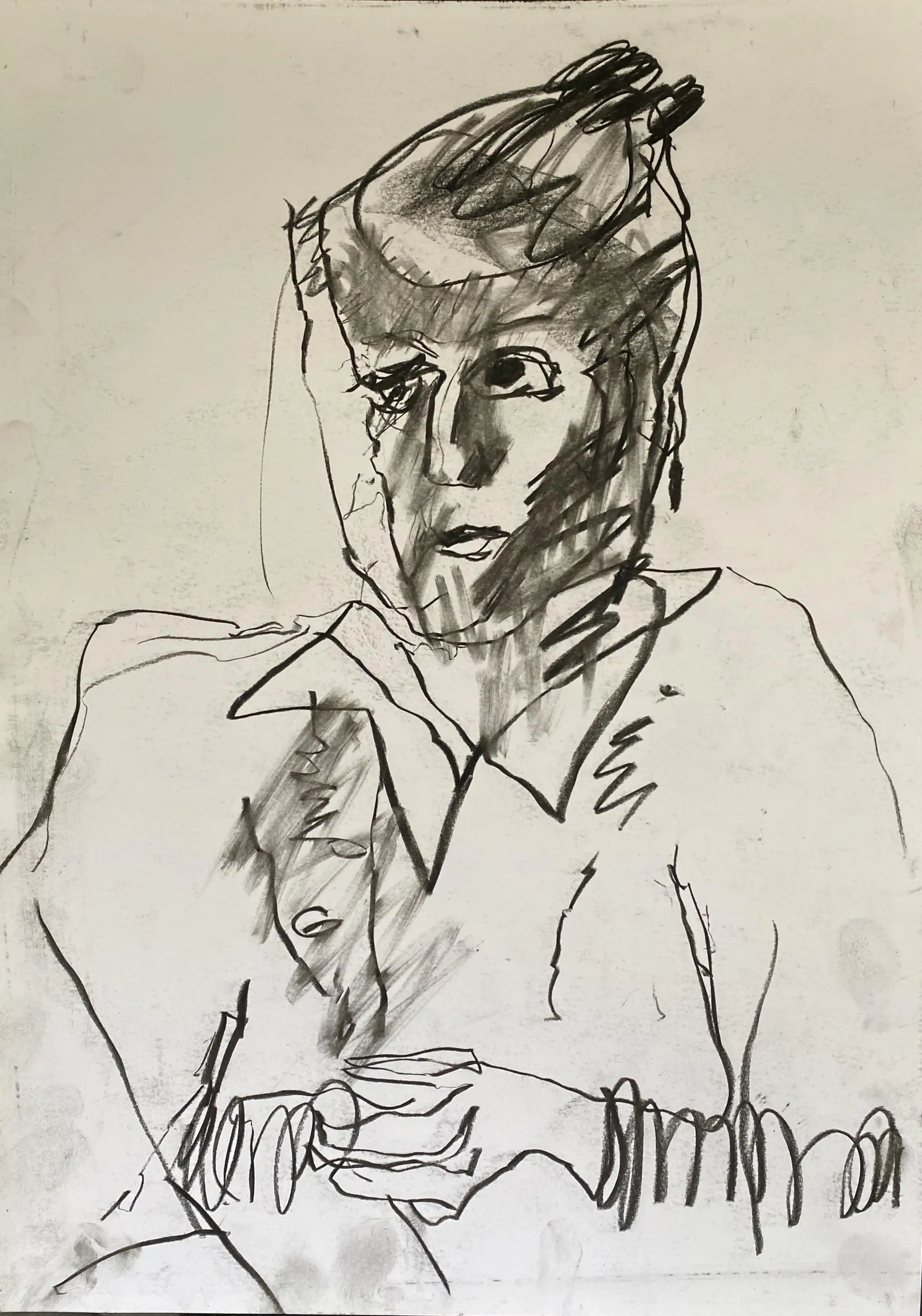 Stokes_Portrait 2_charcoal on paper_42x30cm