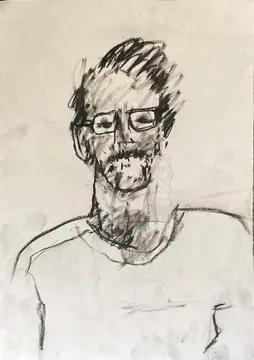 Stokes_Portrait 4_charcoal on paper_42x30cm