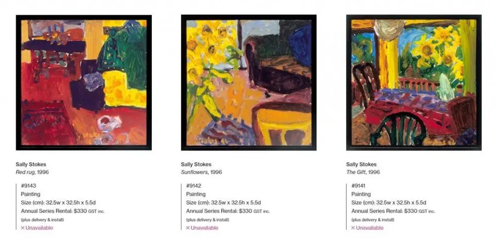 Artbank collection oil on canvas by artist Sally Stokes