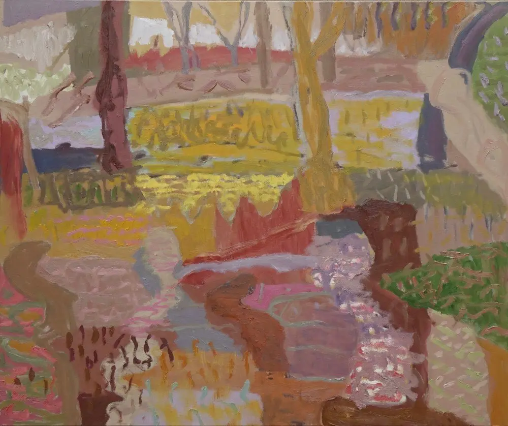 Water layers oil on linen by artist Sally Stokes