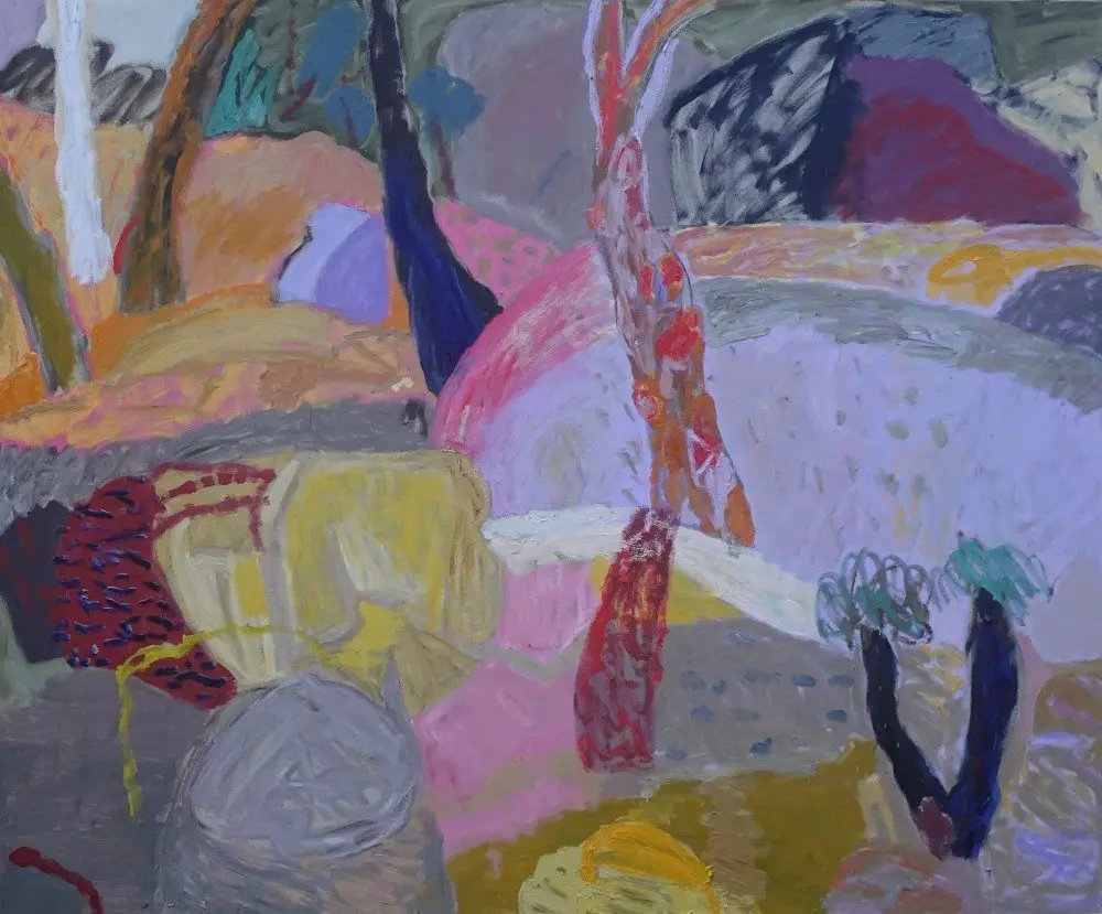What love does to us (SOLD) oil on linen by artist Sally Stokes