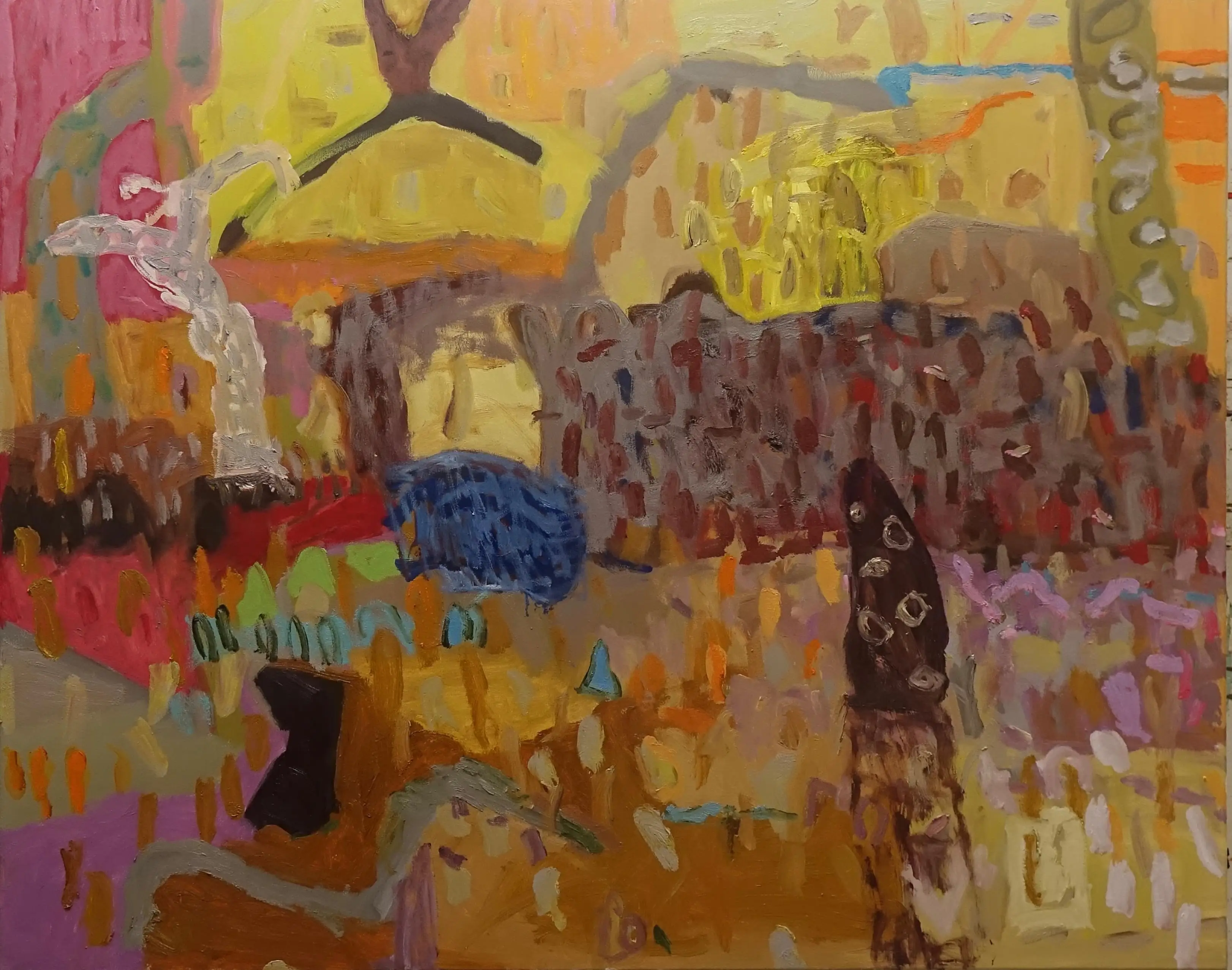 Stokes The leap oil on canvas 122x152cm