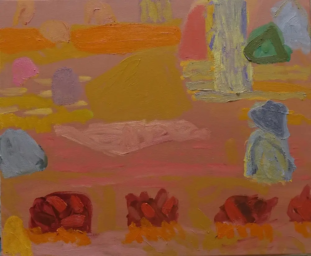 Beyond oil on canvas by artist Sally Stokes