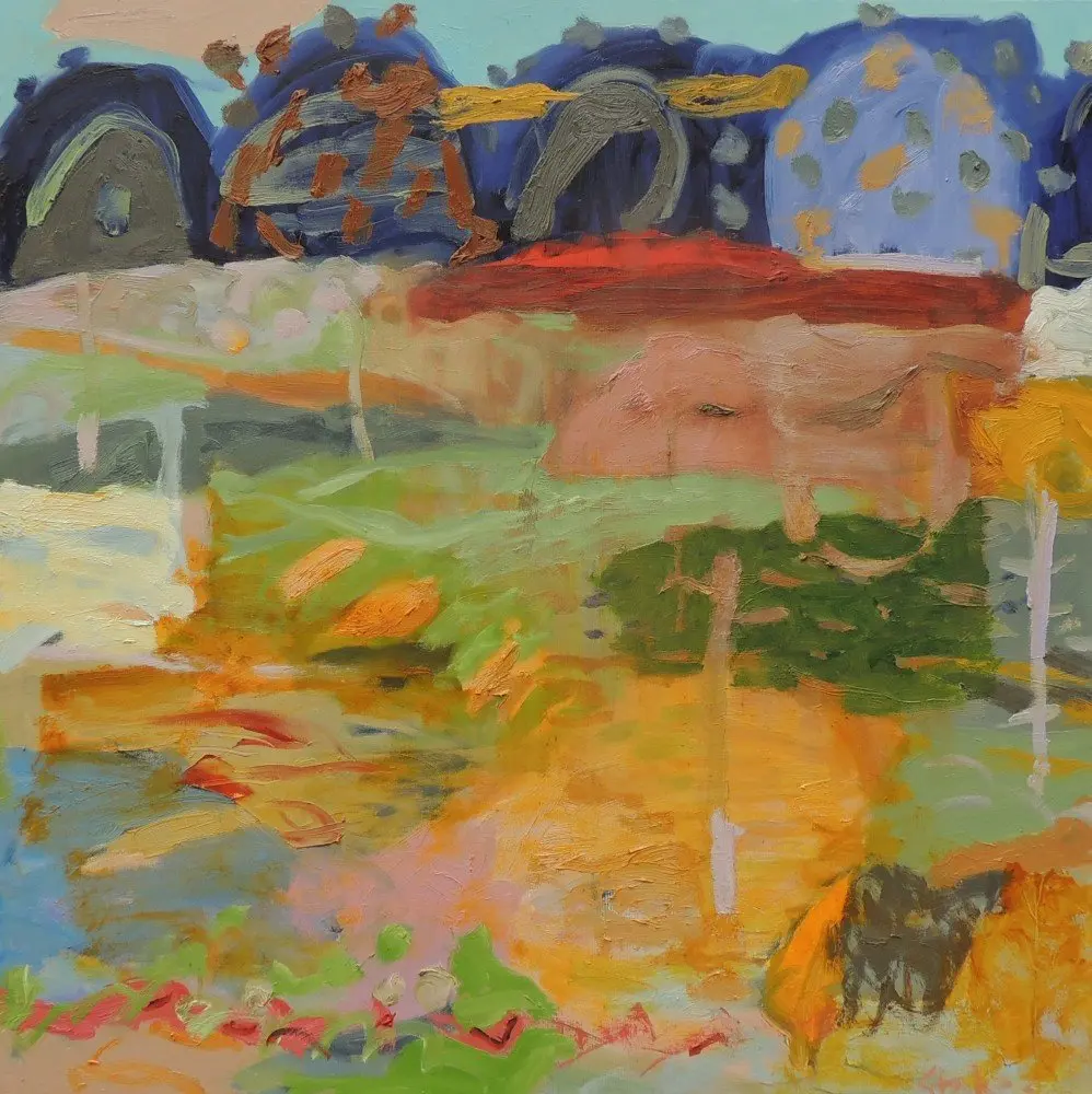Brooklyn 4 oil on canvas by artist Sally Stokes