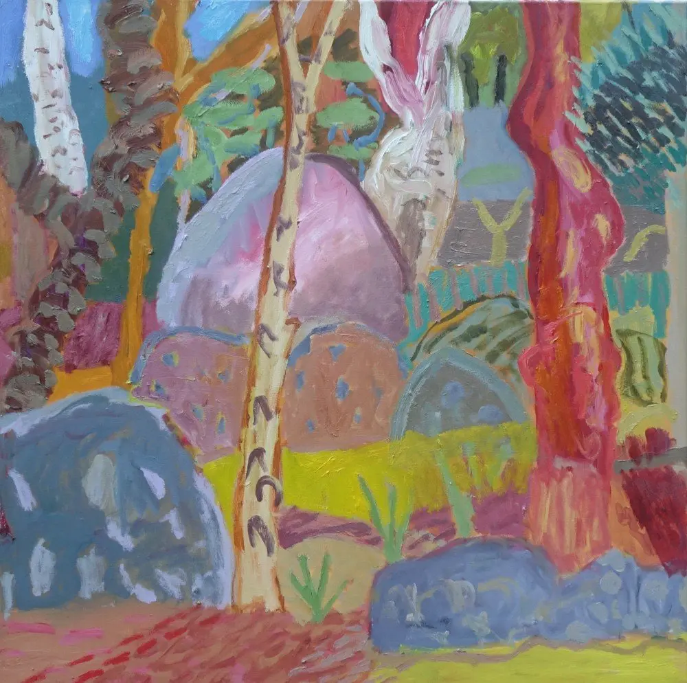 I miss that too (SOLD) oil on canvas by artist Sally Stokes