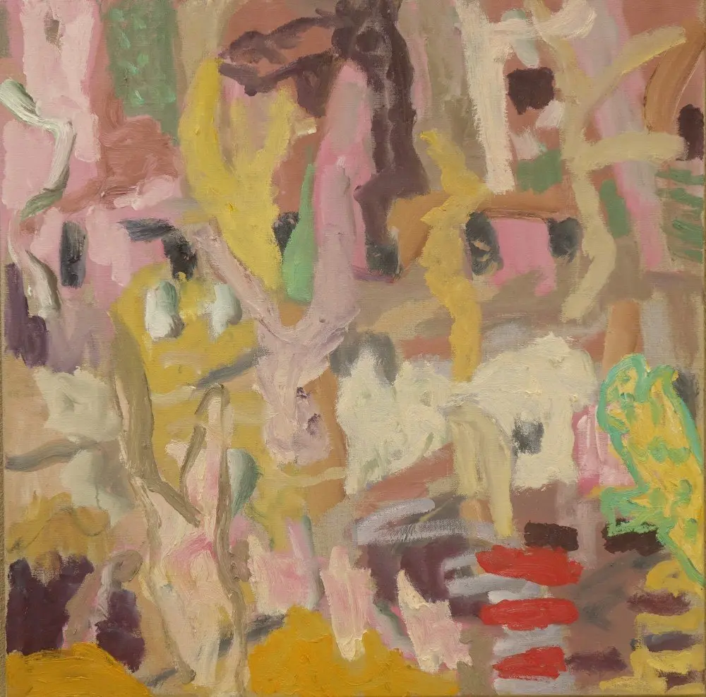 In between (SOLD) oil on linen by artist Sally Stokes