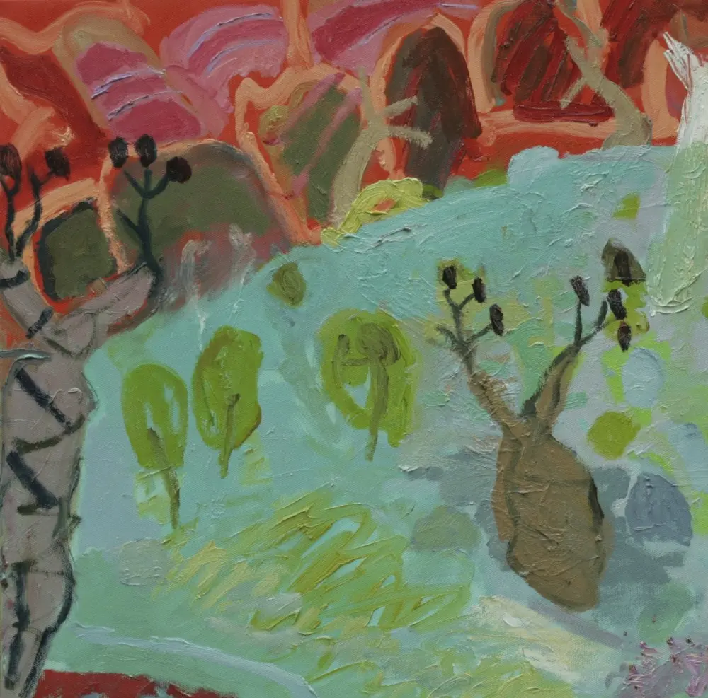 Boab I Oil on Canvas (sold) by artist Sally Stokes