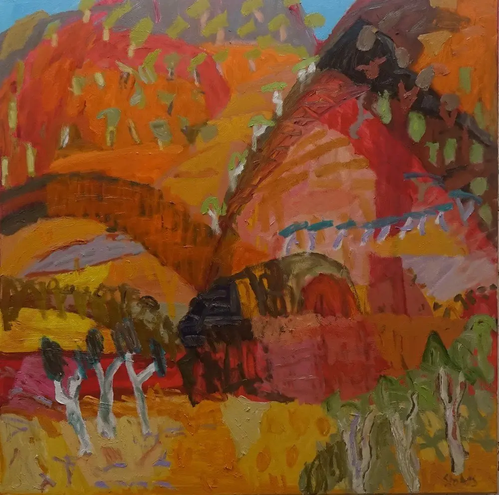 The life beyond  oil on canvas by artist Sally Stokes