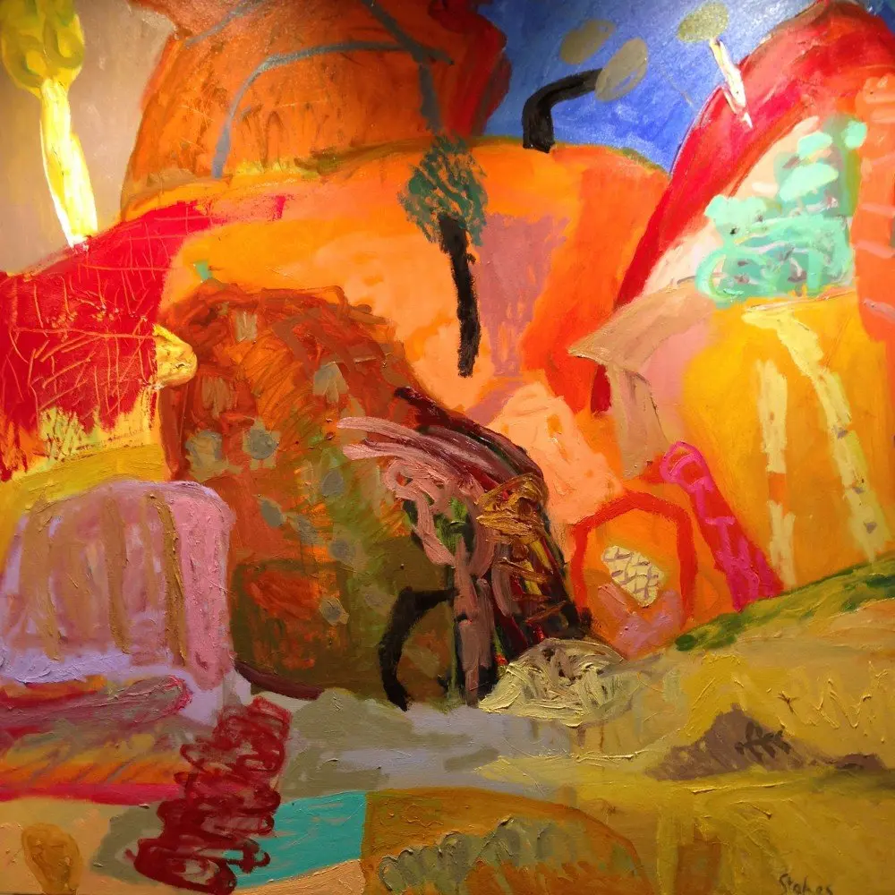 Ndhala Gorge (SOLD) oil on canvas by artist Sally Stokes