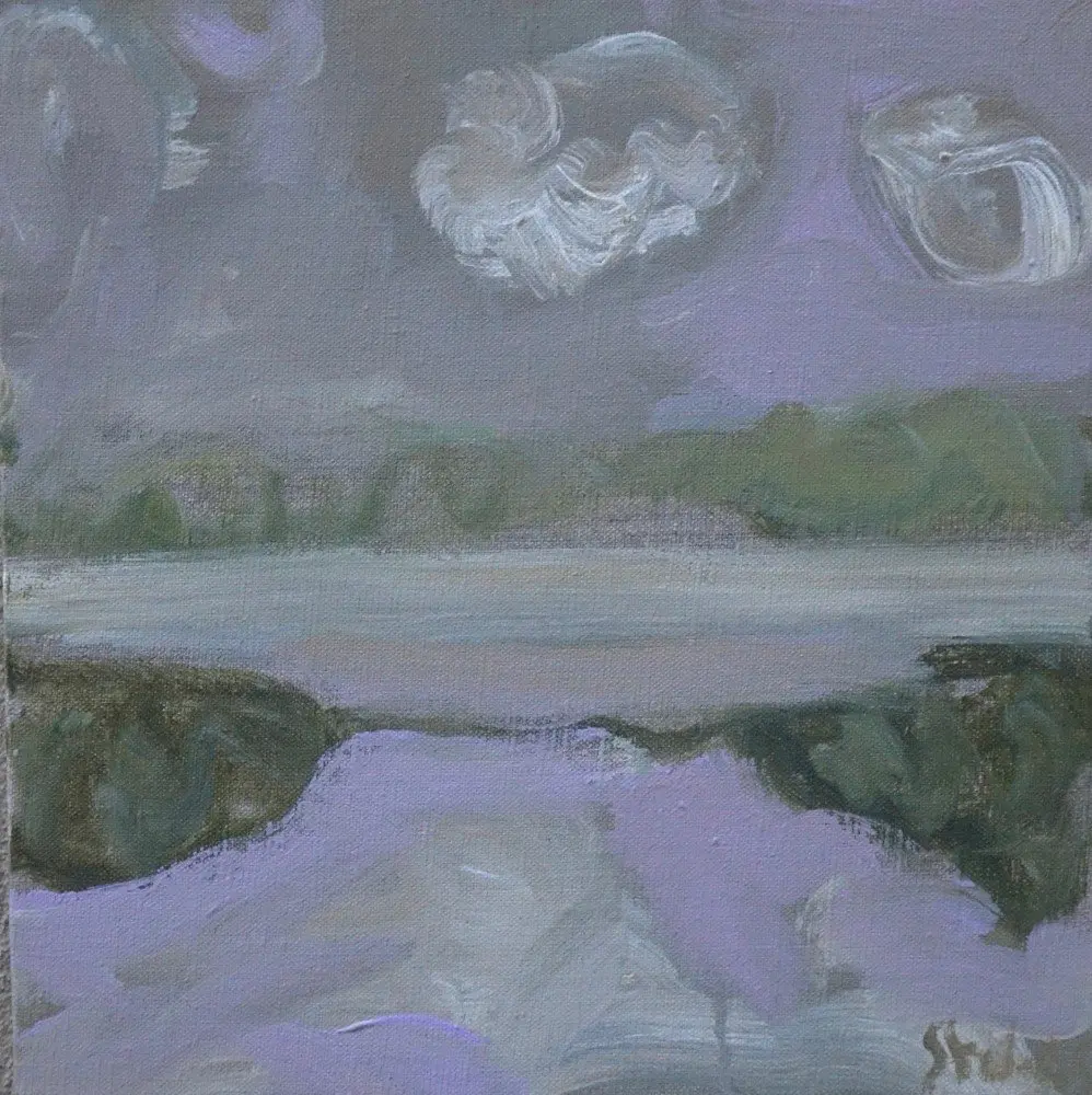 Timeless (SOLD) acrylic on linen by artist Sally Stokes