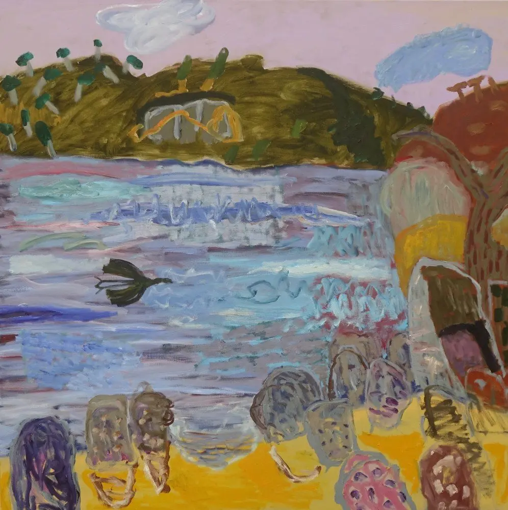 Homeward bound  oil on linen by artist Sally Stokes