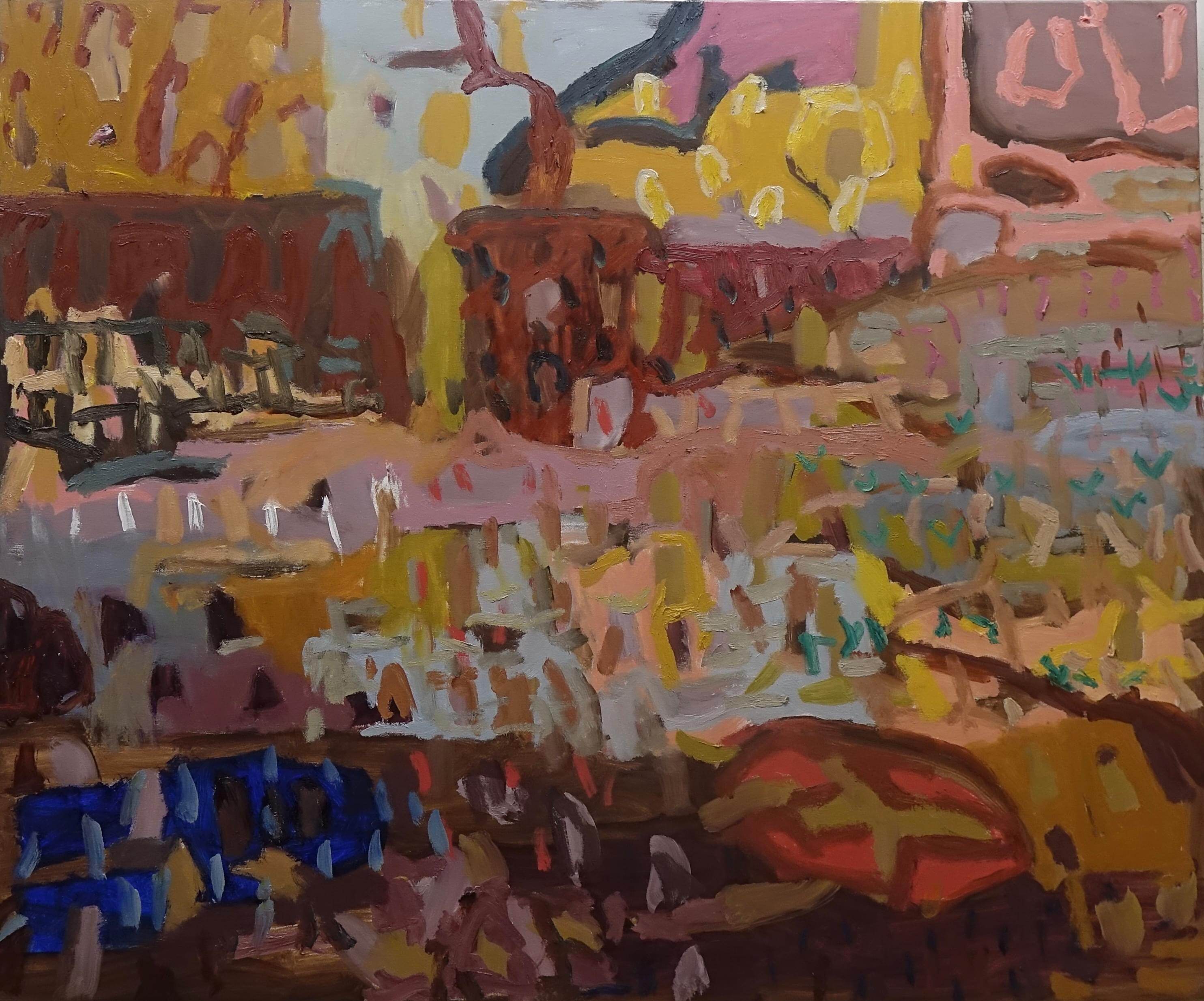 Stokes Symphony oil on canvas 102x122cm