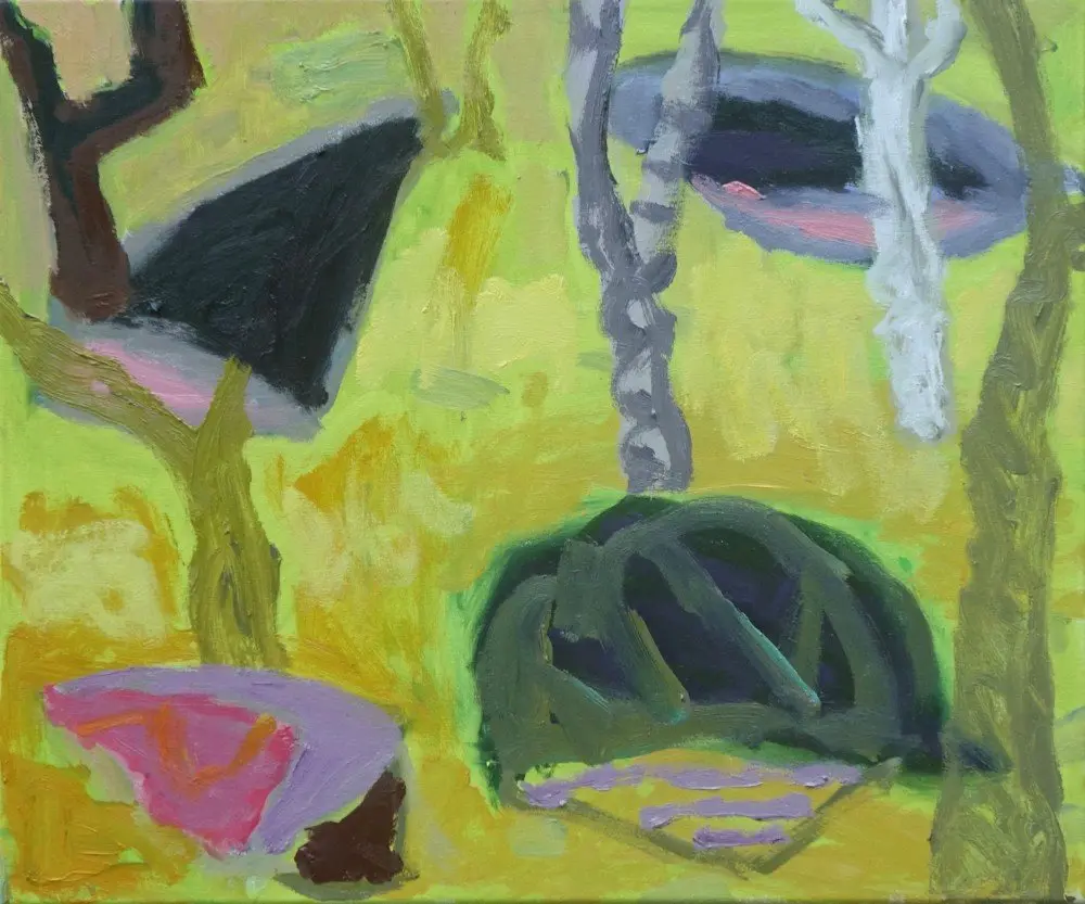 Dance song  oil on canvas by artist Sally Stokes