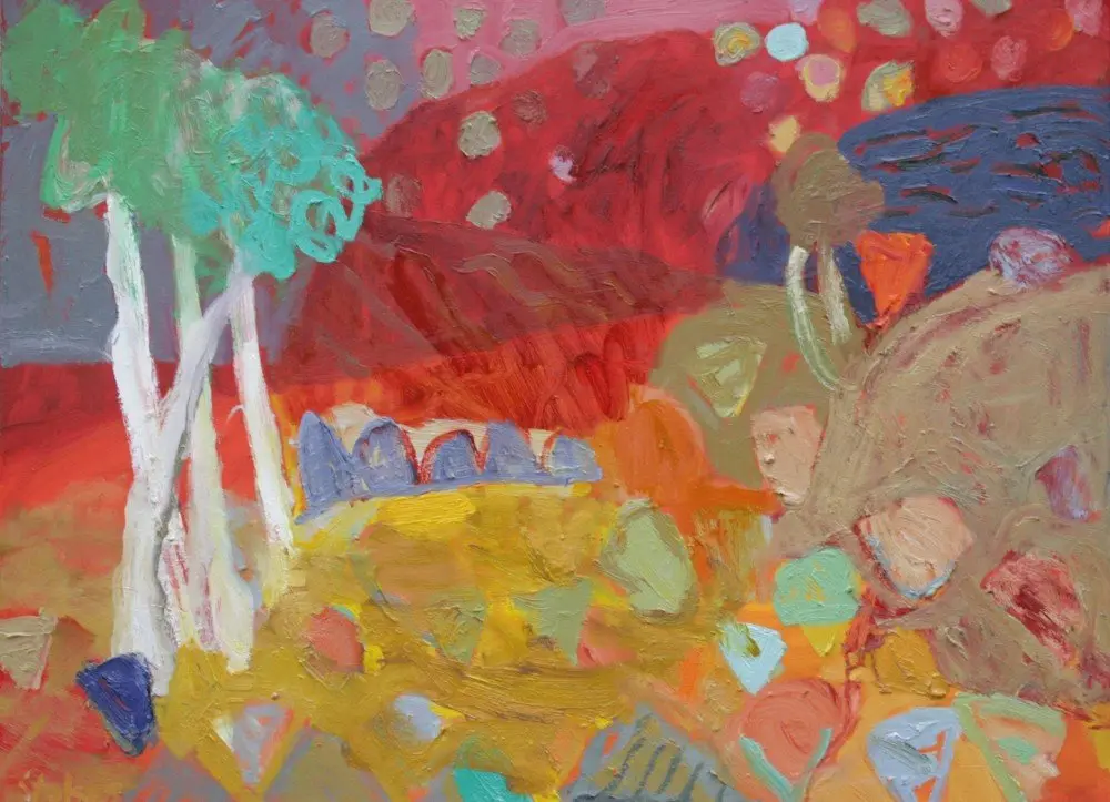 White Gums (SOLD) oil on canvas by artist Sally Stokes