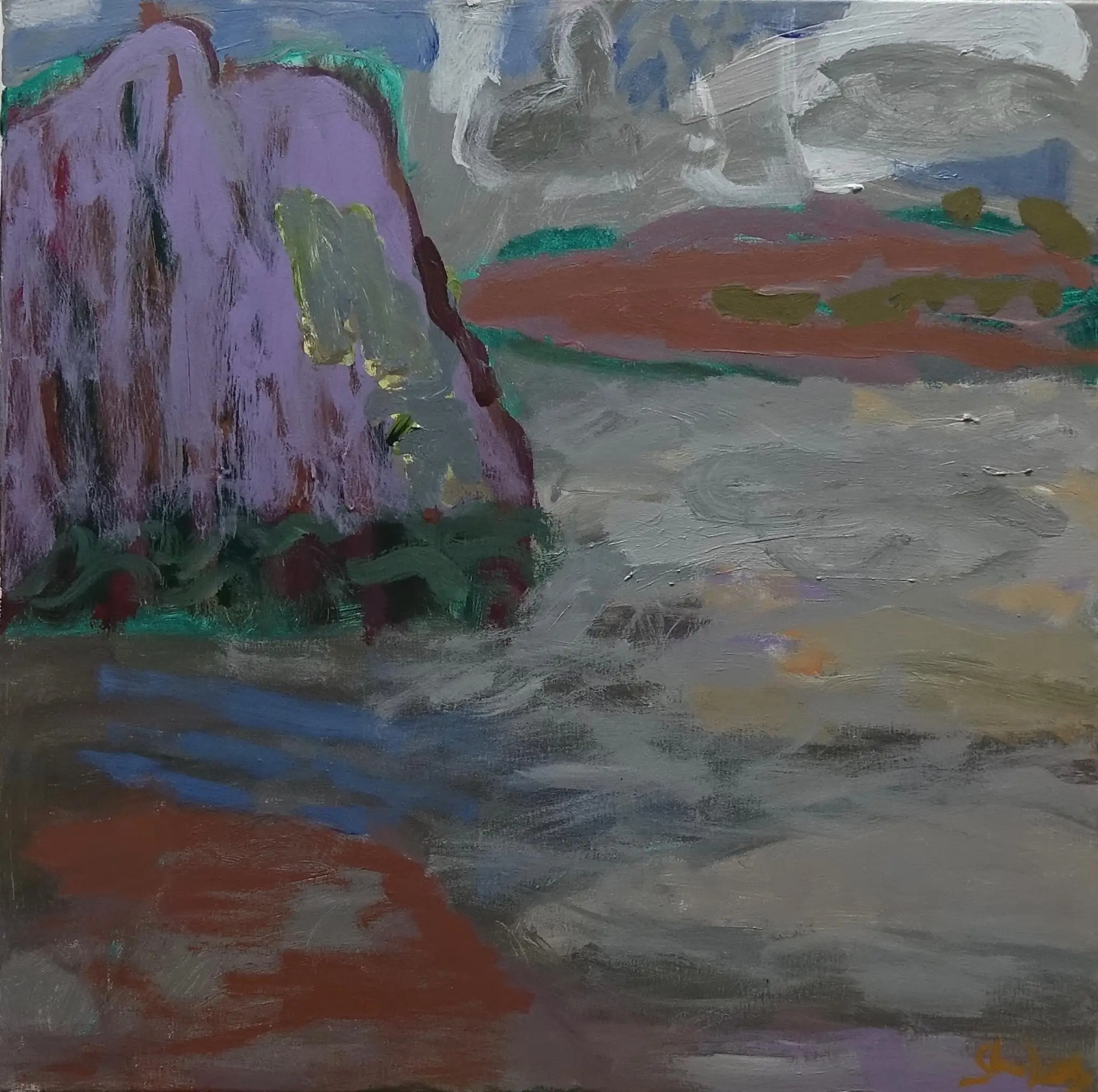 Stokes Between love acrylic on canvas 61x61cm