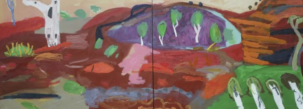 Karijini 2 (SOLD) oil on Canvas by artist Sally Stokes