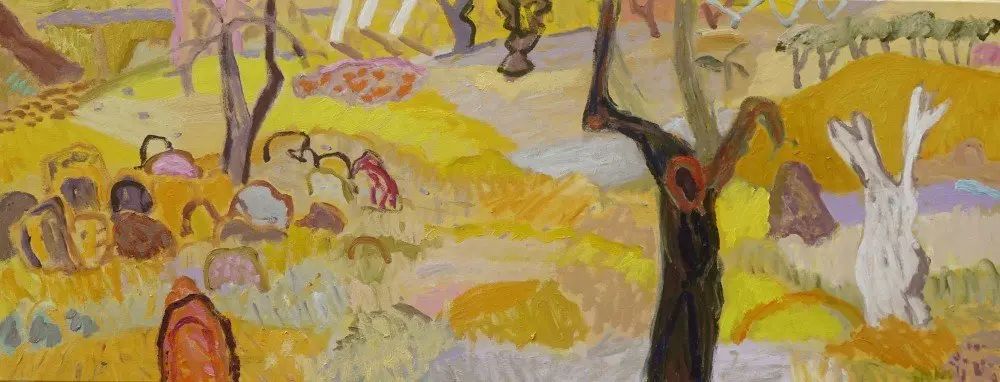 Lingering in happiness (SOLD) oil on canvas by artist Sally Stokes