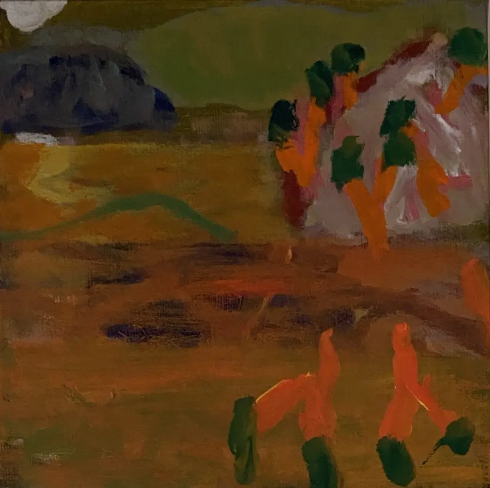 Take time  oil on linen by artist Sally Stokes