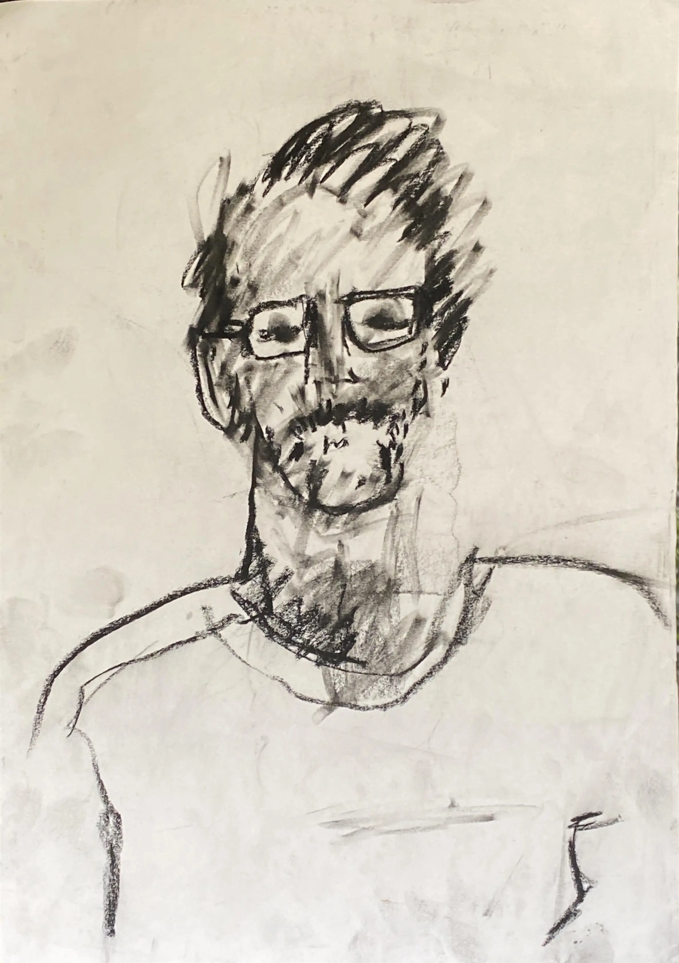 Stokes_Portrait 4_charcoal on paper_42x30cm