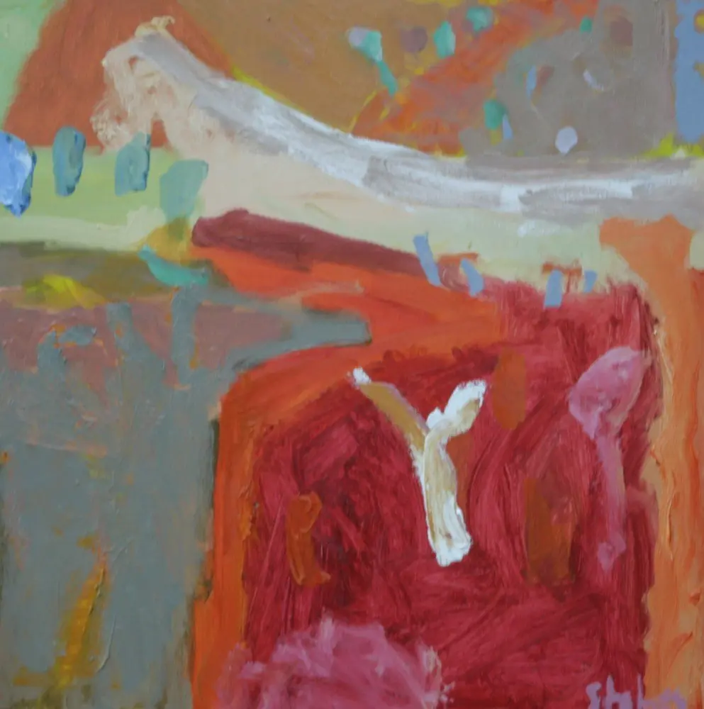 Barkly Hwy 4 (SOLD) oil on canvas by artist Sally Stokes