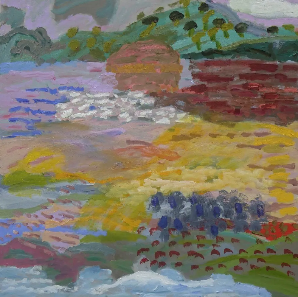 Still possible oil on canvas by artist Sally Stokes