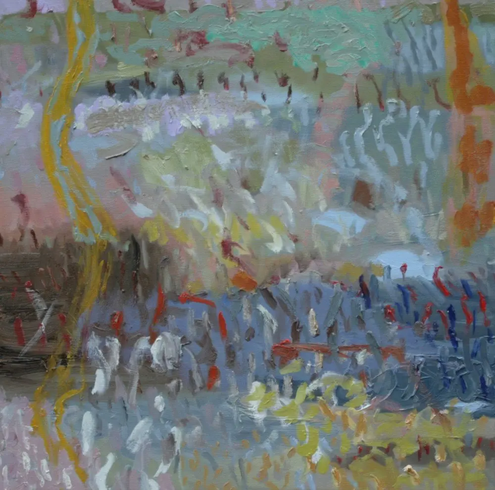 Mangroves 4 oil on canvas by artist Sally Stokes