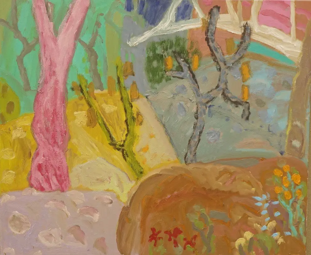 The rhythm of our breath  oil on canvas by artist Sally Stokes