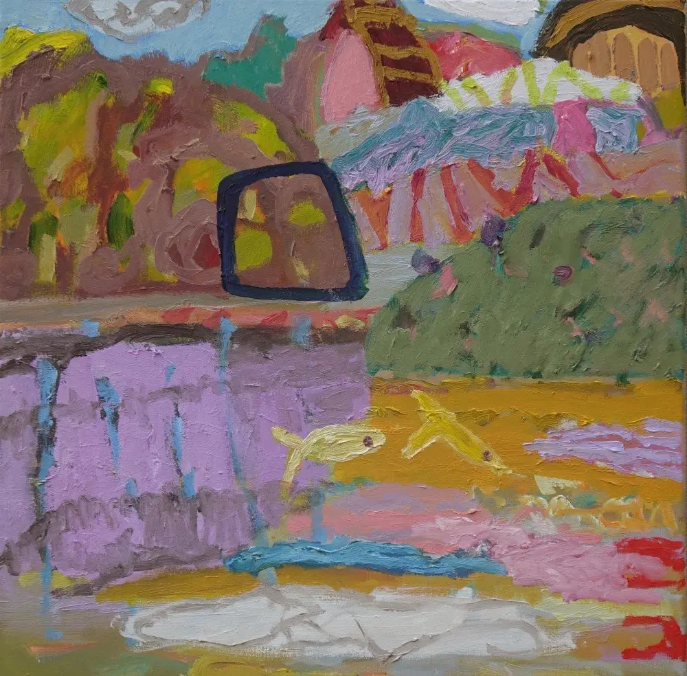 Really!(Allocated A) oil on canvas by artist Sally Stokes