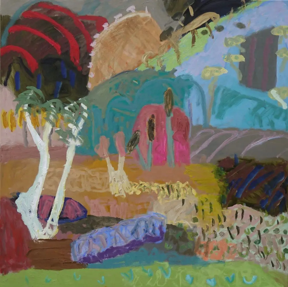 I scarcely had time to see it (SOLD) oil on linen by artist Sally Stokes