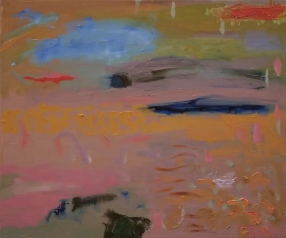 Lowering Tide oil on canvas by artist Sally Stokes