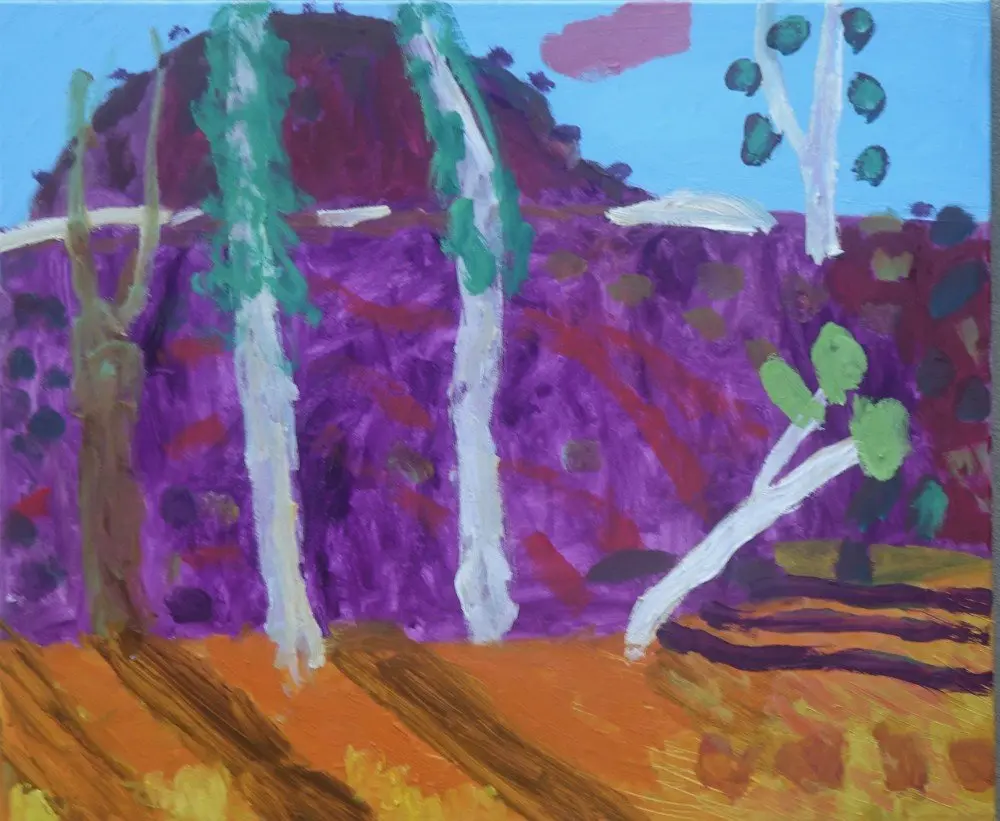An old song oil on canvas by artist Sally Stokes