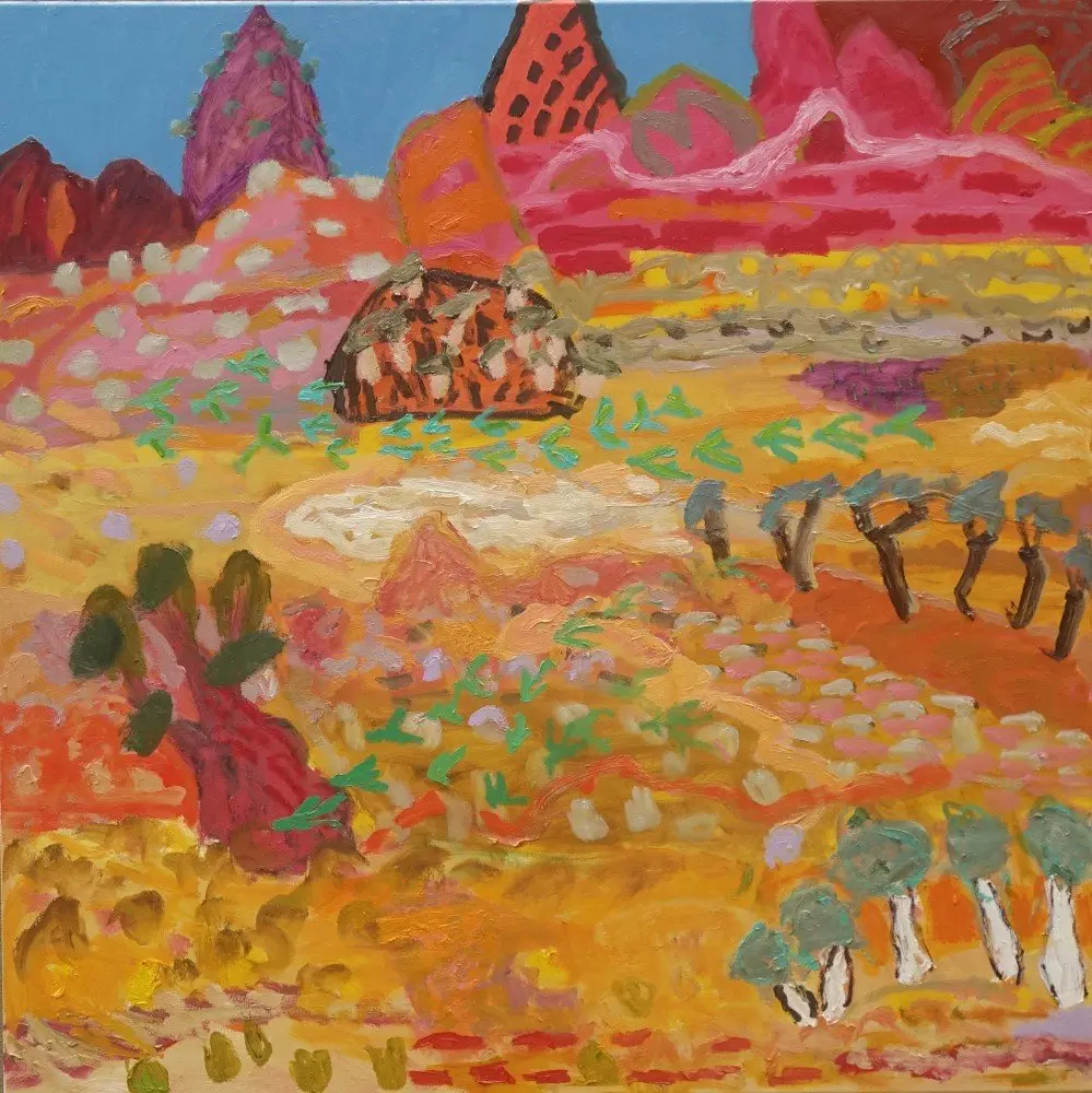 From breath to breath oil on canvas by artist Sally Stokes